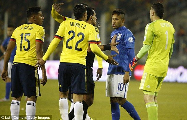 Neymar đã thiếu kiềm chế trong tình huống xảy ra ở cuối trận